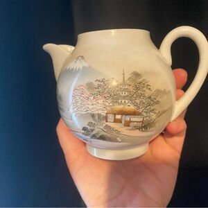 Japanese Artistic Scene Ceramic Teapot